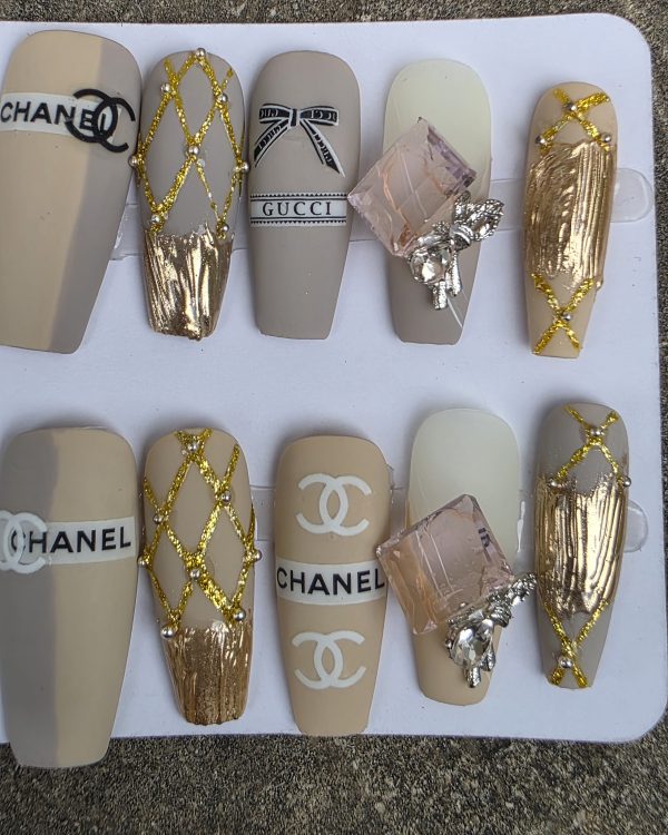 Designer Press-On Nails