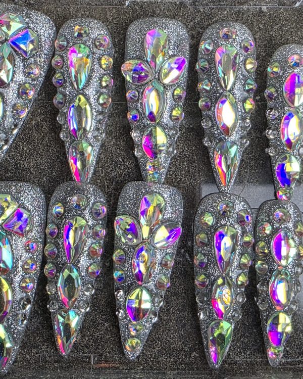 Diamond Glam Press-On Nails